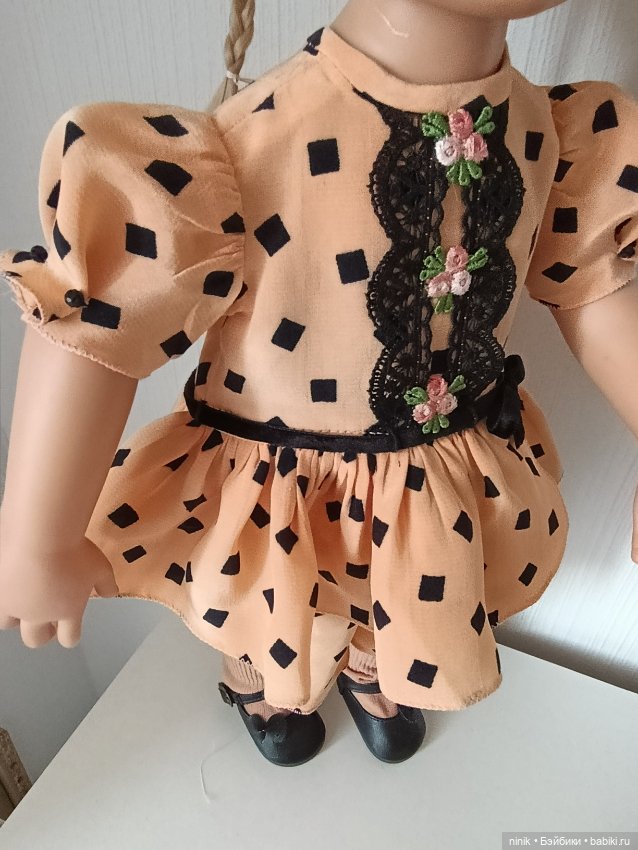 Крепдешиновые комбинезоны на куклу Готц 48-52 см (фото 7)