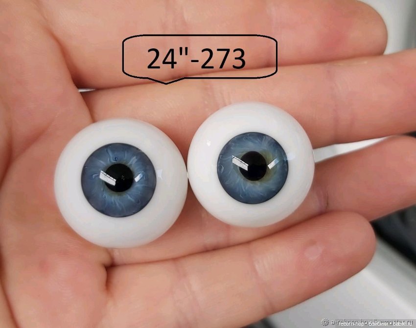 24"- глаза стекло для коллекц . кукол (фото 3)