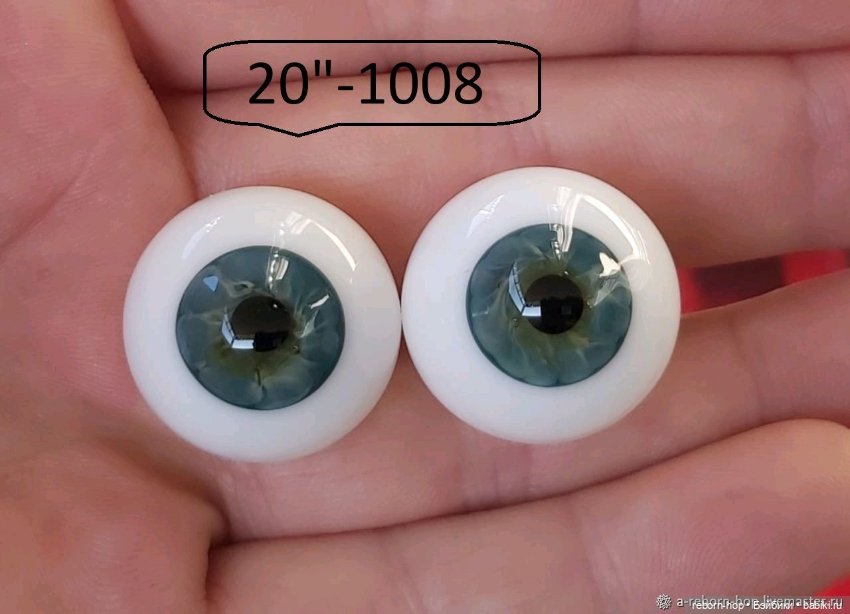 20"- глаза стекло для коллекц . кукол (фото 4)