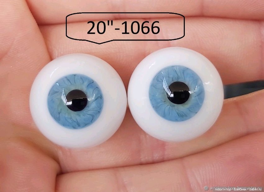 20"- глаза стекло для коллекц . кукол (фото 10)