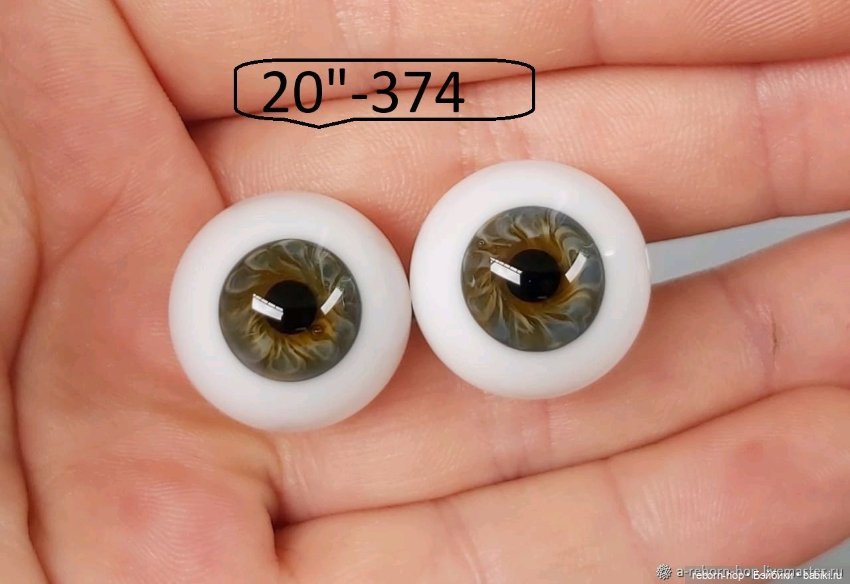 20"- глаза стекло для коллекц . кукол (фото 6)
