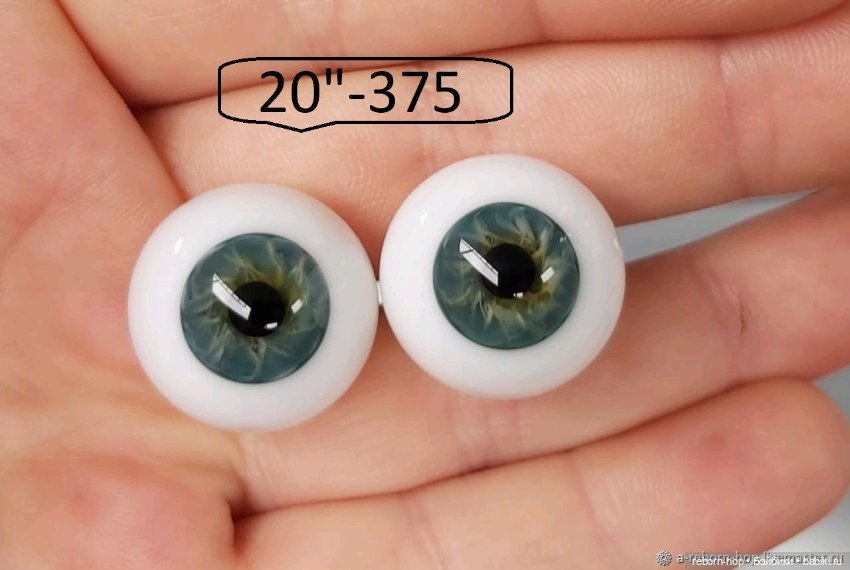 20"- глаза стекло для коллекц . кукол (фото 7)