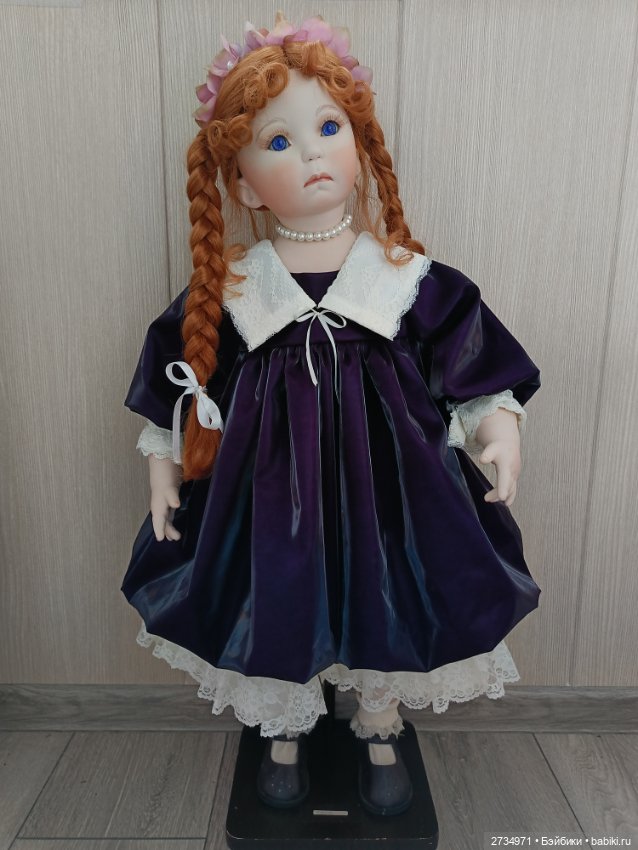 Фарфоровая коллекционная редкая кукла (фото 3)