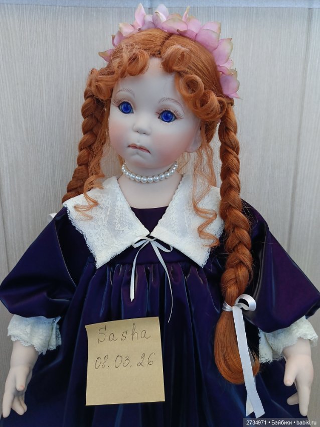 Фарфоровая коллекционная редкая кукла (фото 8)