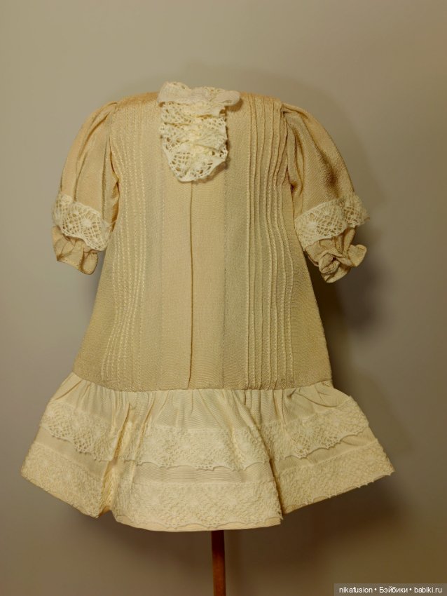 Платье на антикварную или винтажную куклу рост 28-30 см (фото 3)