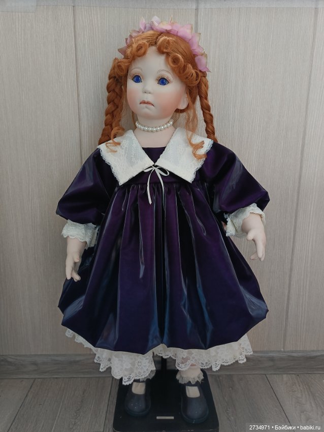 Фарфоровая коллекционная редкая кукла (фото 4)