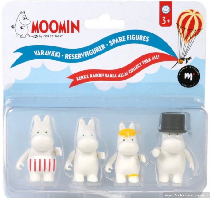 Moomin фигурки Муми-троллей из разных серий (фото 6)