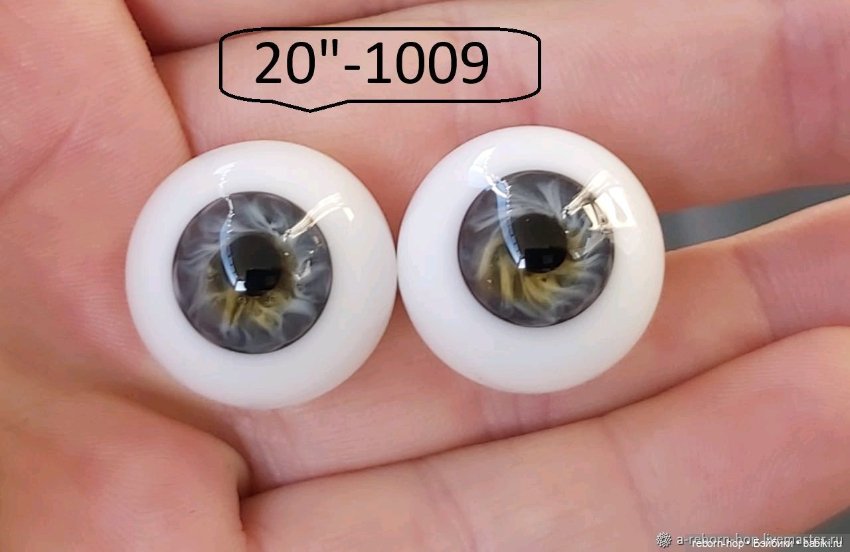 20"- глаза стекло для коллекц . кукол (фото 6)