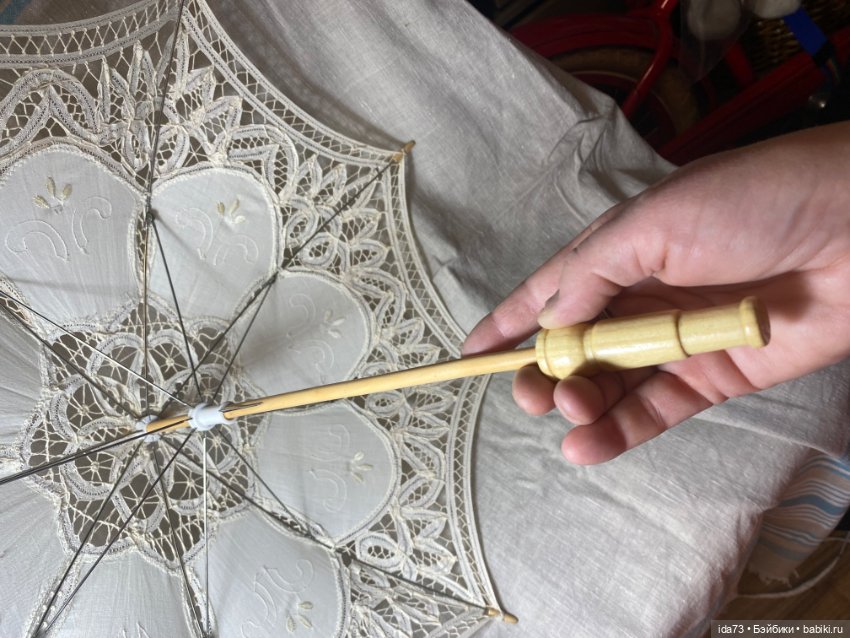 Зонтик для антикварной куклы (фото 7)