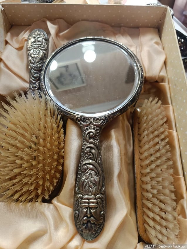 Старинный серебряный набор , покупала для антикварной куклы (фото 2)