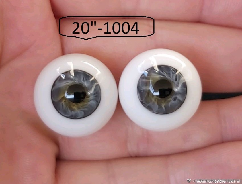 20"- глаза стекло для коллекц . кукол (фото 2)
