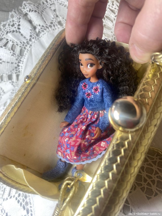 Сумка-переноска для кукол около 15 см (фото 3)