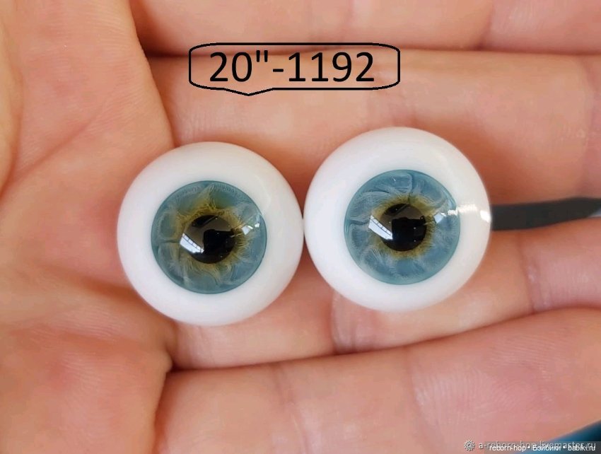 20"- глаза стекло для коллекц . кукол (фото 7)