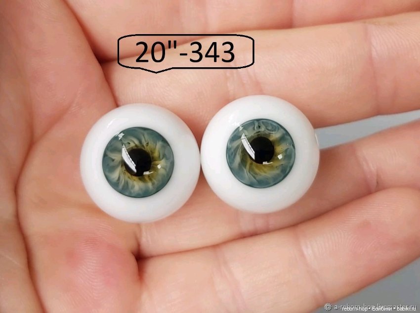 20"- глаза стекло для коллекц . кукол (фото 4)