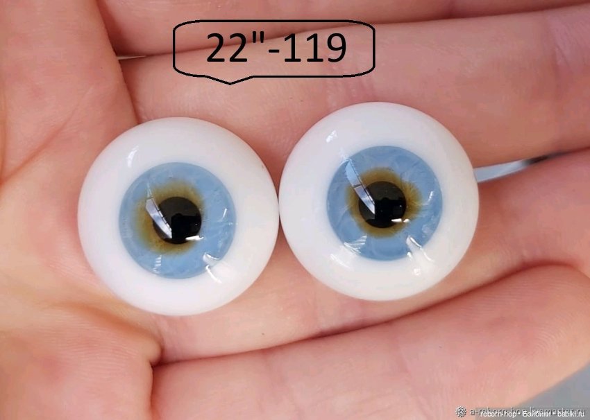 22"- глаза стекло для коллекц . кукол (фото 4)