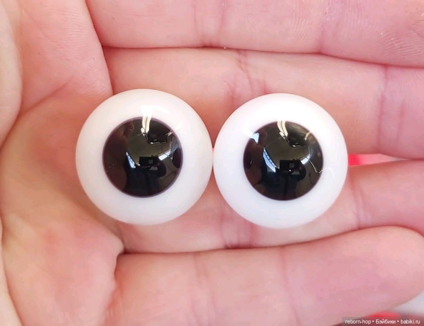 22"-1874,1876,1878,1868,1869,1871,1872,1873 глаза стекло для коллекц. кукол (фото 6)