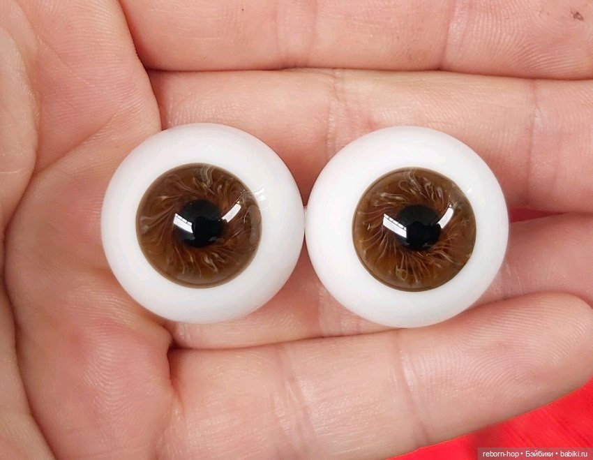 24"-1824,1826,1828 глаза стекло для коллекц. кукол (фото 3)