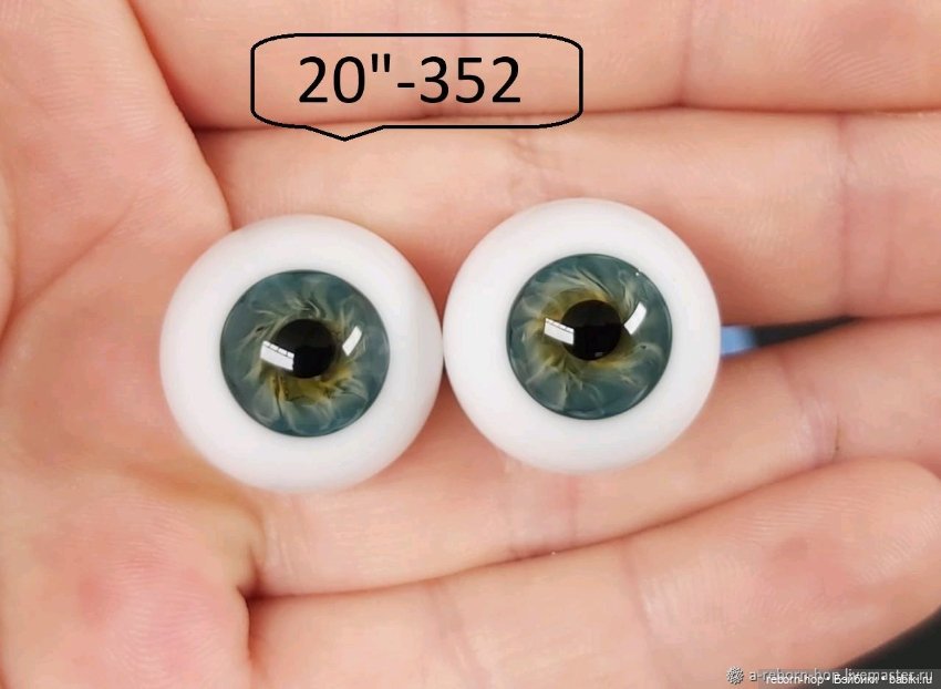 20"- глаза стекло для коллекц . кукол (фото 6)