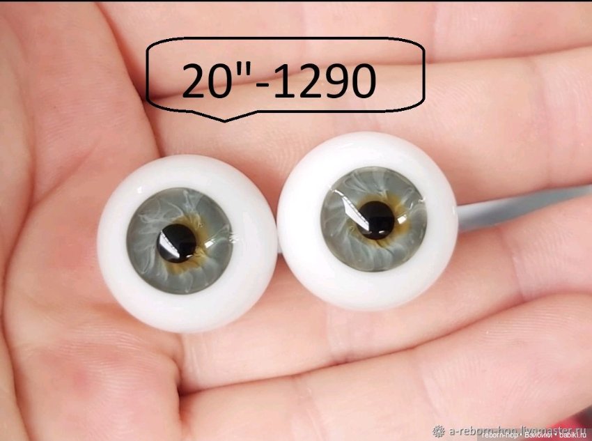 20"- глаза стекло для коллекц . кукол (фото 3)