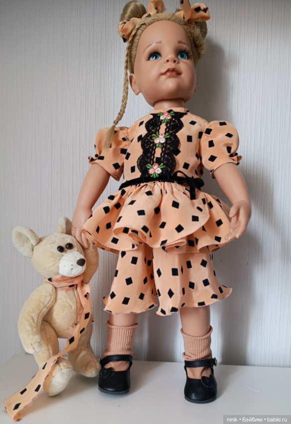 Крепдешиновые комбинезоны на куклу Готц 48-52 см (фото 10)