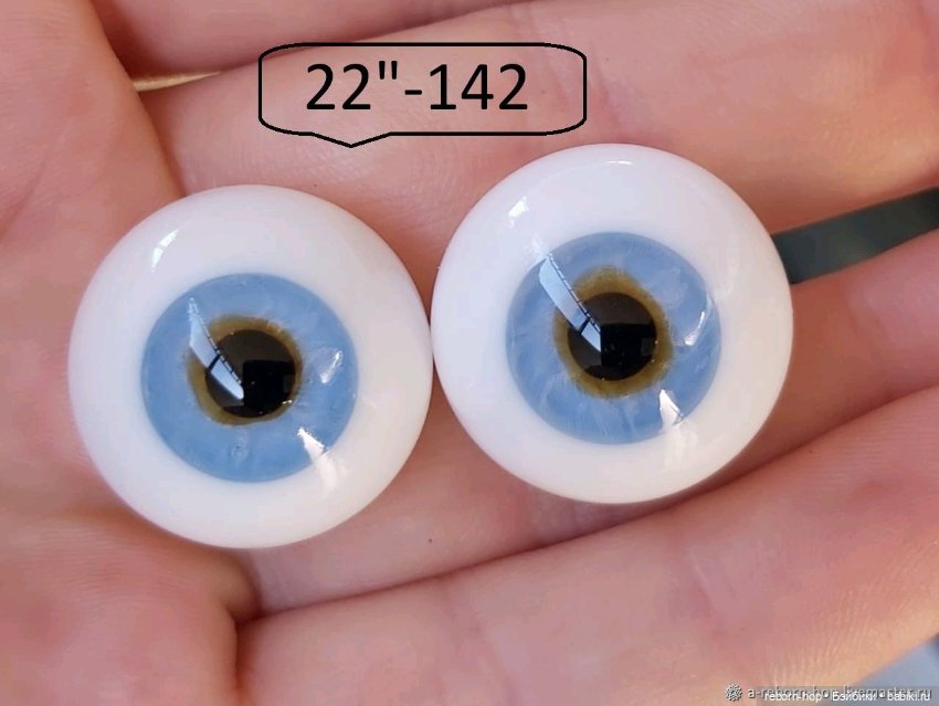 22"- глаза стекло для коллекц . кукол (фото 2)