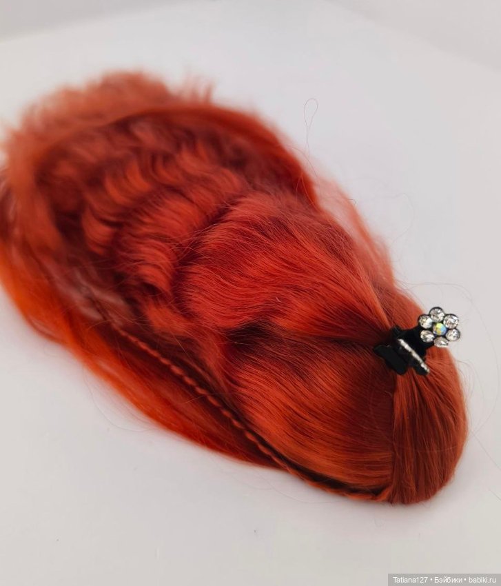Парик из натуральных локонов козы . ОГ - 12см (фото 7)