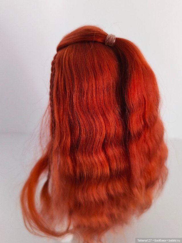 Парик из натуральных локонов козы . ОГ - 12см (фото 2)