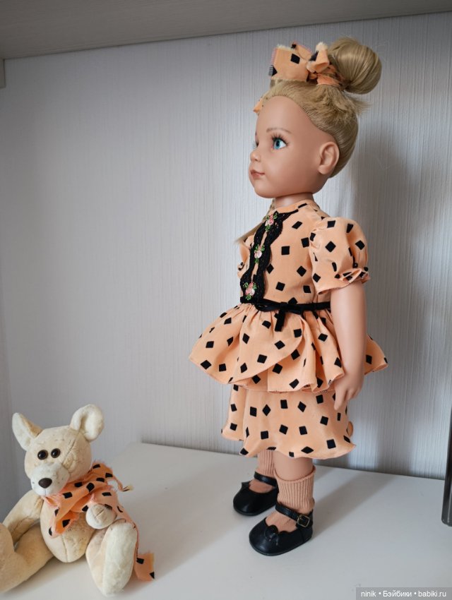 Крепдешиновые комбинезоны на куклу Готц 48-52 см (фото 9)