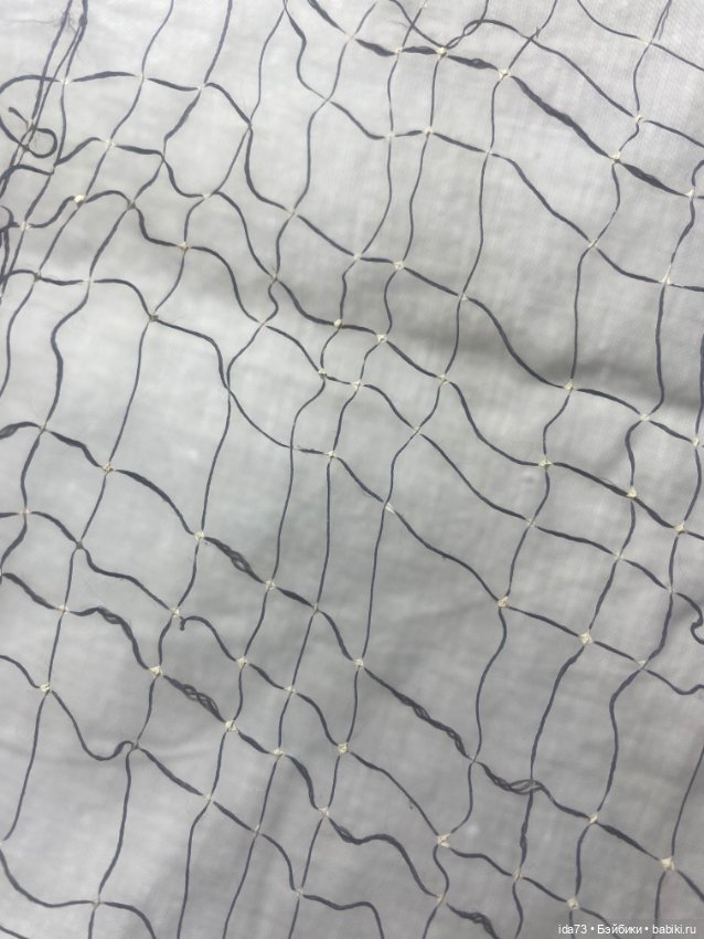 АНТИКВАРНАЯ ШЛЯПНАЯ ВУАЛЬ 80 х 30 см черная с белыми мушками (фото 3)