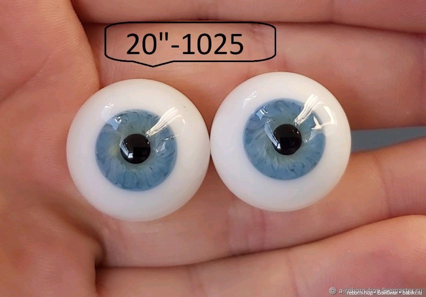 20"- глаза стекло для коллекц . кукол (фото 8)