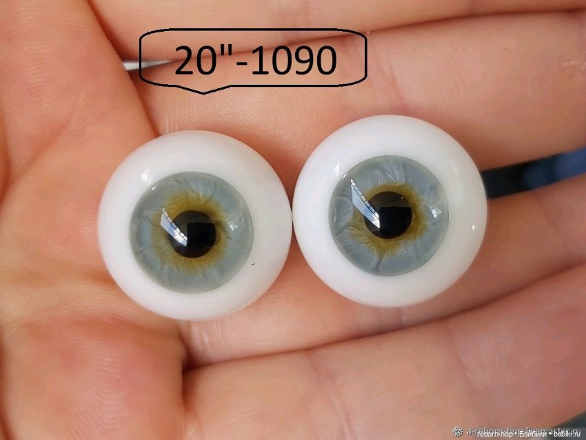 20"- глаза стекло для коллекц . кукол (фото 9)