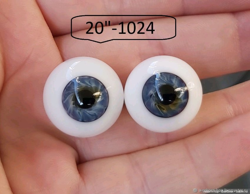 20"- глаза стекло для коллекц . кукол (фото 7)