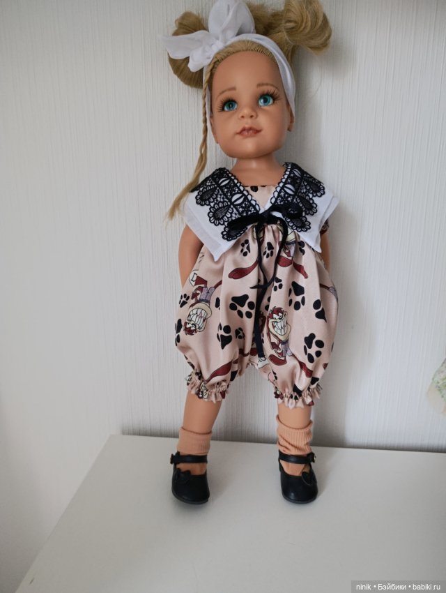 Крепдешиновые комбинезоны на куклу Готц 48-52 см