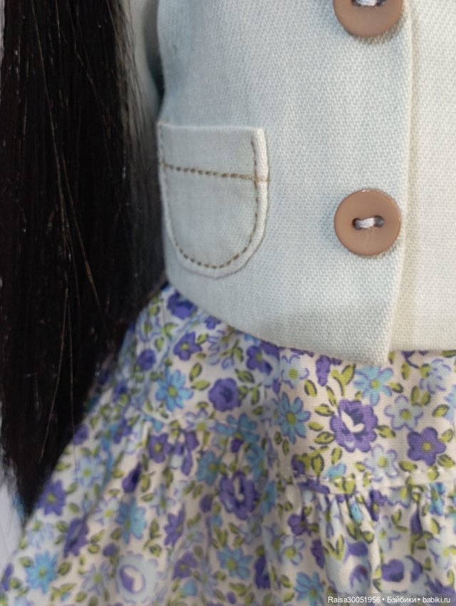 Пиджак, сарафан, шляпа для кукол Паола Рейна 32-34 см (фото 5)