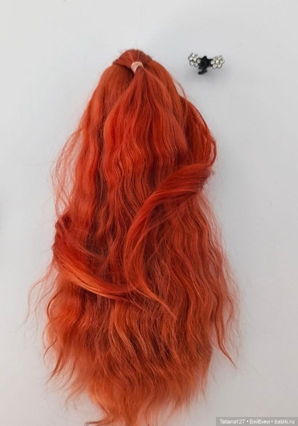 Парик из натуральных локонов козы . ОГ - 12см (фото 6)