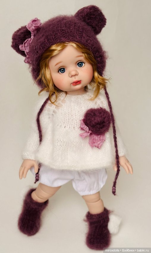 Блондиночка Стеша, авторская шарнирная кукла из полиуретана, фулсет