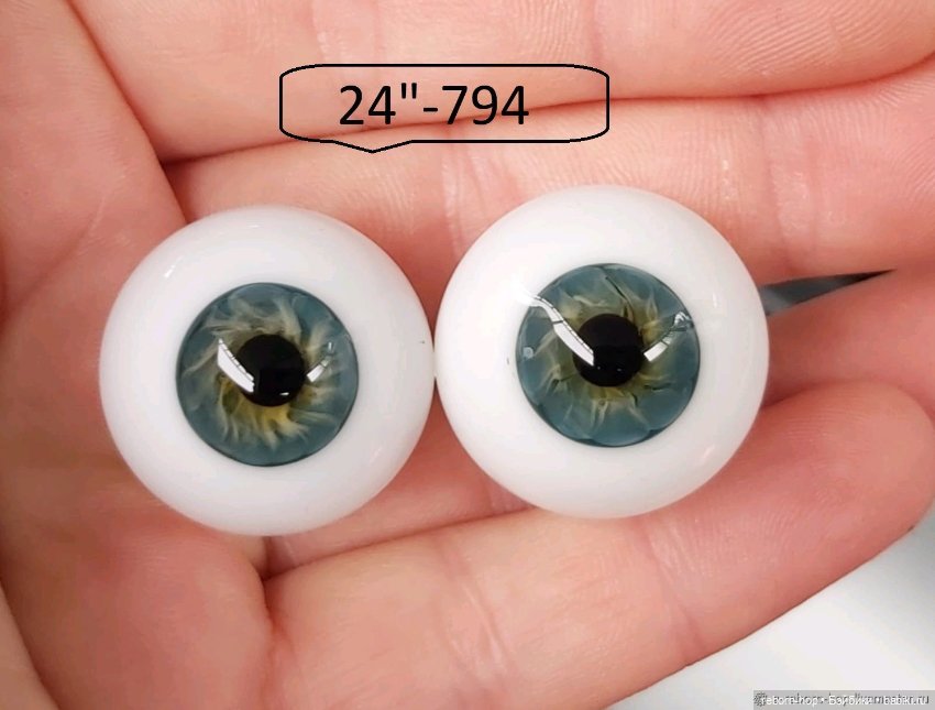 24"- глаза стекло для коллекц . кукол (фото 8)