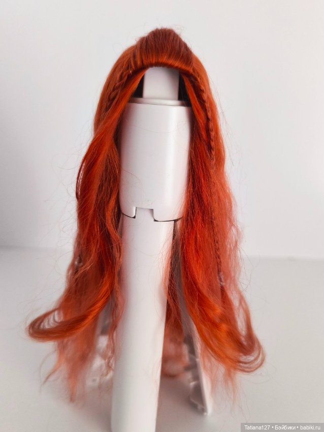 Парик из натуральных локонов козы . ОГ - 12см (фото 4)