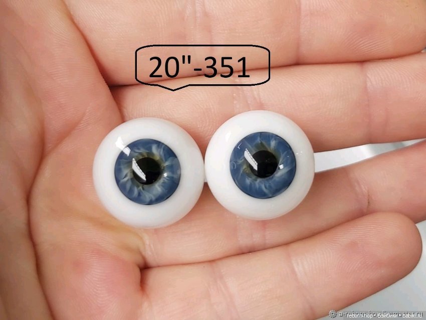 20"- глаза стекло для коллекц . кукол (фото 6)