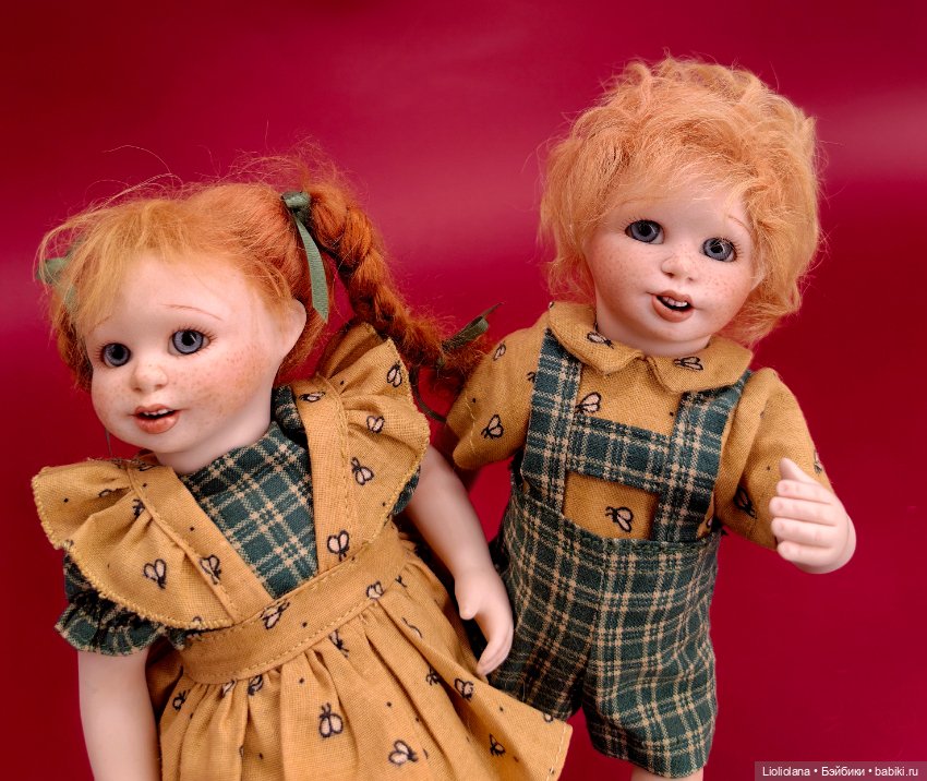 Фарфоровые близнецы от Gail McCardle США OOAK