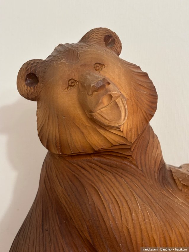 Медведь из дерева — Авторские игрушки (фото 2)