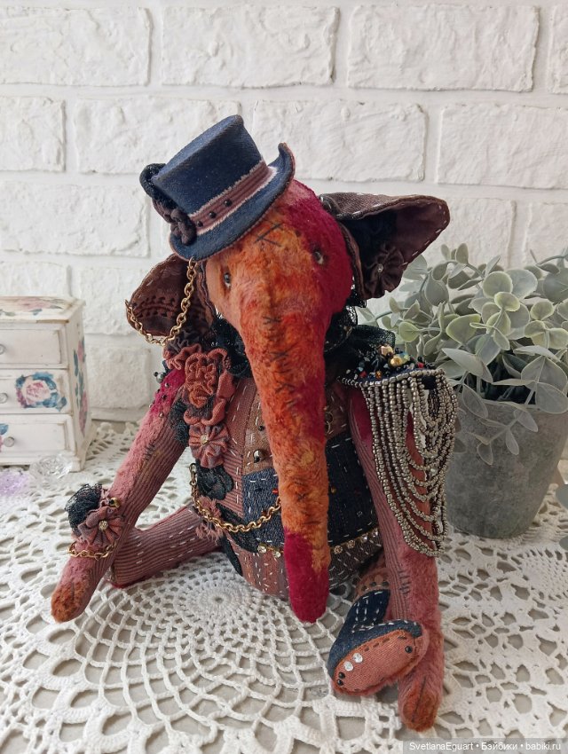 Тедди слон Ирвин — Авторские игрушки