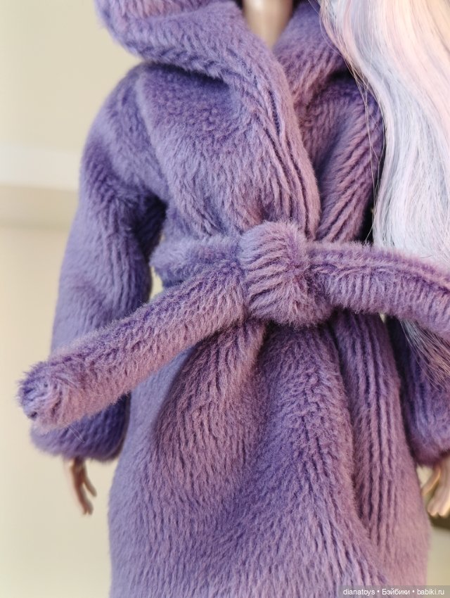 Шуба для Барби сиреневая — Одежда для кукол (фото 4)