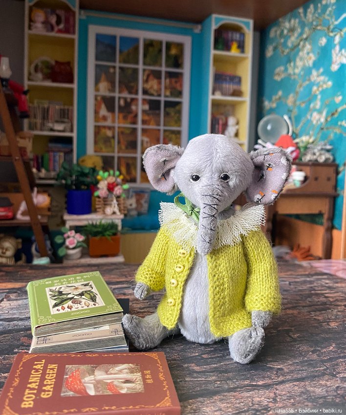 Слоник "Бабайкины детки" — Авторские игрушки