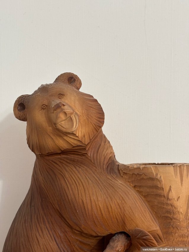 Медведь из дерева — Авторские игрушки (фото 7)