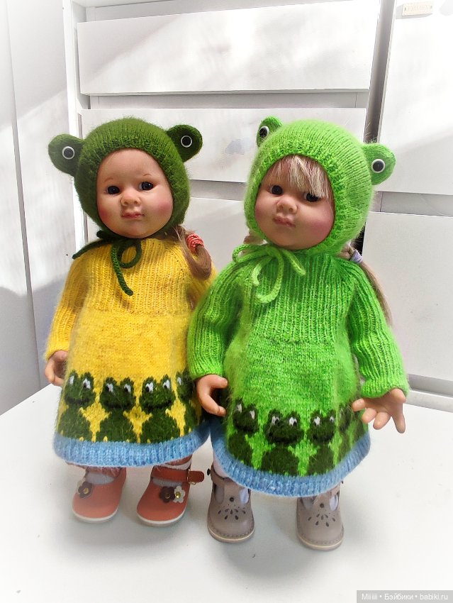Комплект Лягушка 2 для кукол Вихтель Wichtel (фото 5)