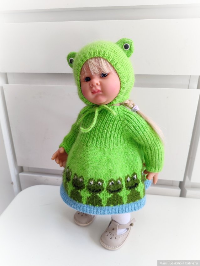 Комплект одежды Лягушка для кукол Вихтель Wichtel (фото 2)