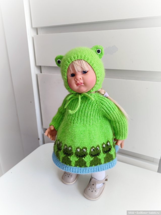 Комплект одежды Лягушка для кукол Вихтель Wichtel (фото 3)