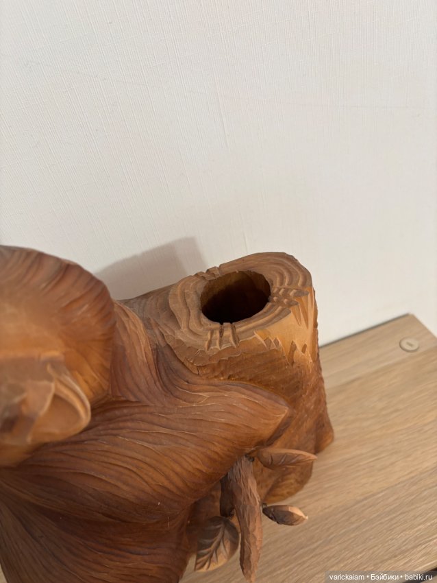 Медведь из дерева — Авторские игрушки (фото 6)