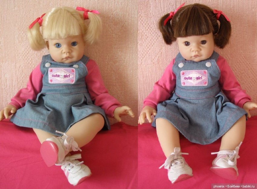 ЛОТ: 2 девочки на молде Savannah от Lee Middleton. Цена за обеих кукол